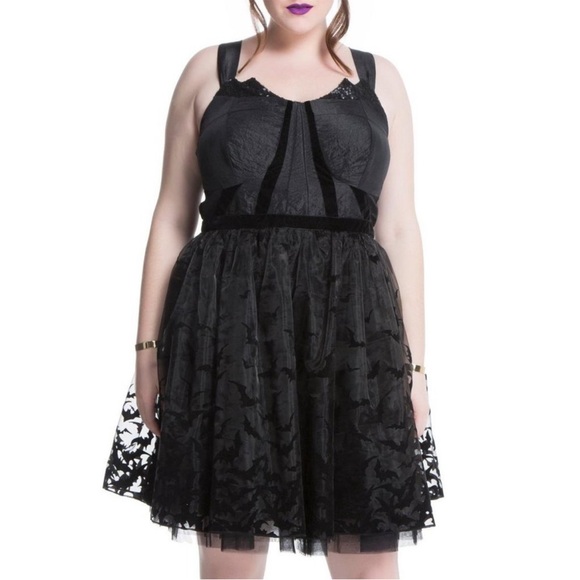 Torrid DC Comics Batman Cocktail Party Dress NwT Brand New 28 - Picture 2 of 7